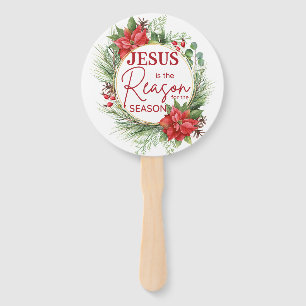 Jesus is the Reason for the Season Christmas Hand Fan
