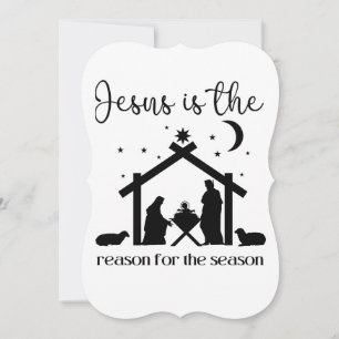Jesus is the reason for the season Christmas Jesus Card
