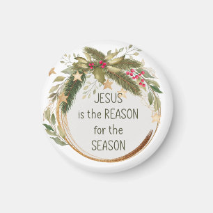 Jesus is the reason for the season Christmas Magnet