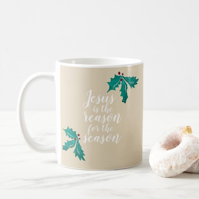 Jesus is the Reason for the Season Coffee Mug (With Donut)