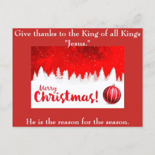 Jesus is The Reason for the season collection Holiday Postcard