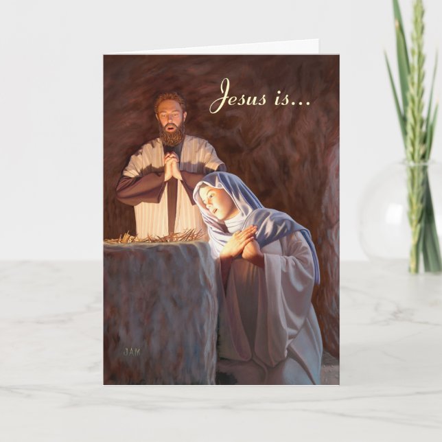 Jesus is the Reason for the Season Greeting Card (Front)
