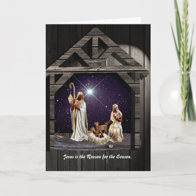 Jesus is the Reason for the Season. Holiday Card (Front)