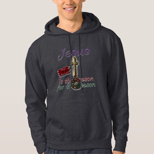 Jesus is the Reason for the Season Hoodie Jacket (Front)