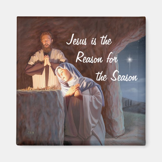 Jesus is the Reason for the Season Magnet (Front)
