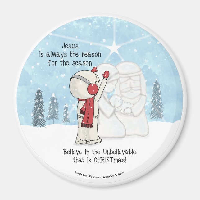 Jesus is the Reason for the Season Magnet (Front)
