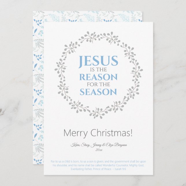 Jesus is the Reason for the Season Wreath (Front/Back)