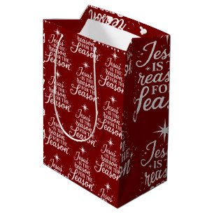 Jesus Is the Reason for This Season Christian Medium Gift Bag