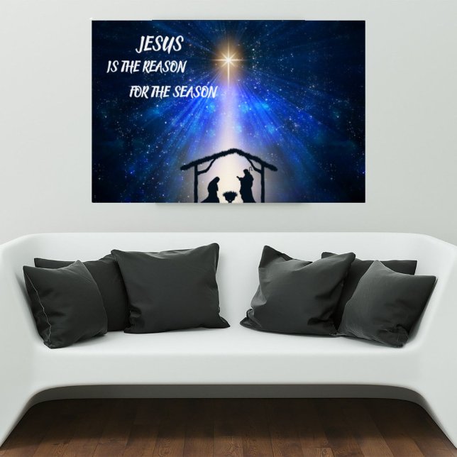 Jesus Is The Reason Poster Nativity Scene (Creator Uploaded)