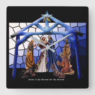 Jesus is the Reason Square Wall Clock