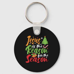 Jesus Is The Reason The Season Christmas Pyjamas Key Ring