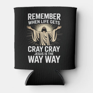 Jesus Is The Way Christmas Funny Faith Religious  Can Cooler