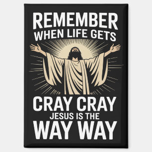Jesus Is The Way Christmas Funny Faith Religious  Magnet