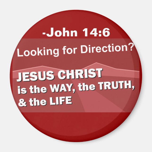Jesus is the way Customise It Magnet (Front)