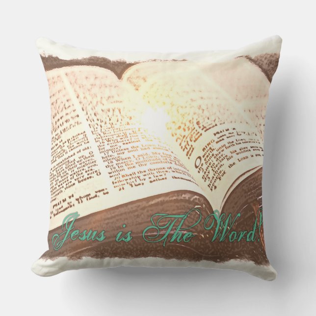Jesus is The Word! Cushion (Front)