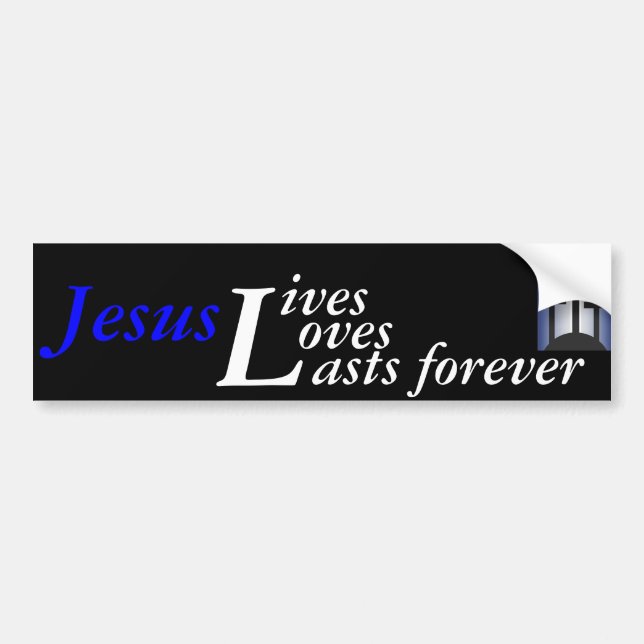 jesus is V Bumper Sticker (Front)