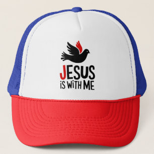 Jesus is with me Gitarrenplektra Trucker Hat