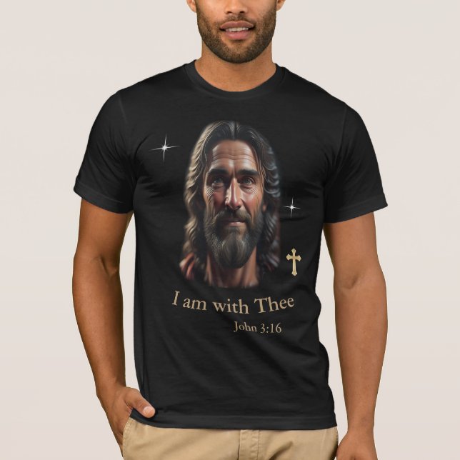 Jesus is with thee T-Shirt (Front)
