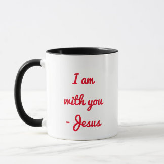 Jesus is with you mug (black)