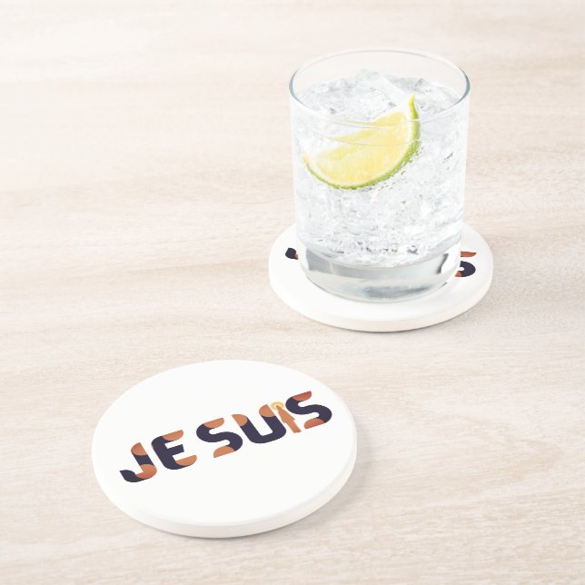 Jesus, Je Suis or I Am Coaster (Side)