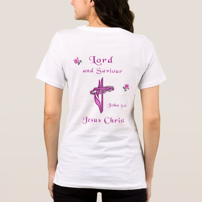 Jesus John 3:16 Tri-Blend Shirt (Back)