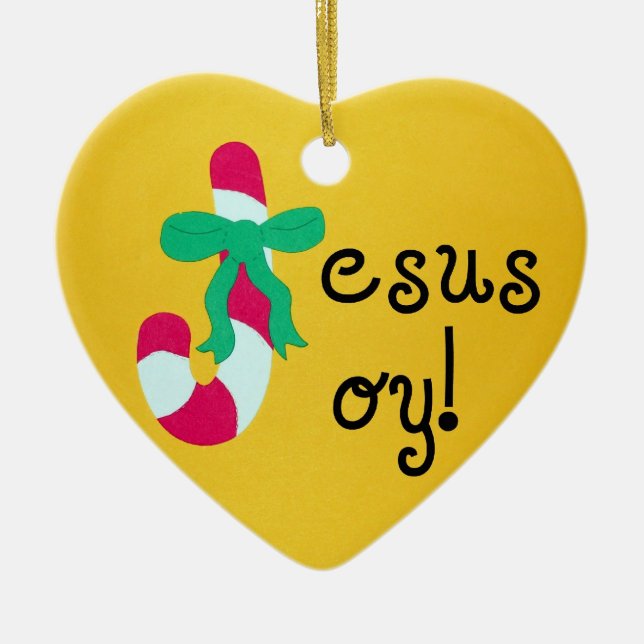 Jesus Joy! Ceramic Tree Decoration (Front)