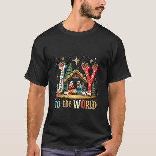 Jesus Joy to The World Christmas Baby Preppy Chris T-Shirt