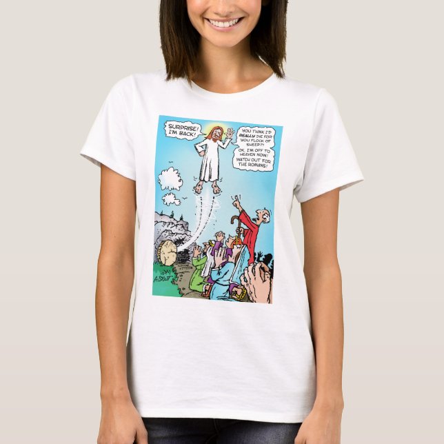 Jesus KINDA died for our sins! - T-Shirt (Front)