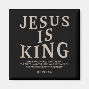 Jesus King Christian Men Youth God Good Son Brothe Magnet
