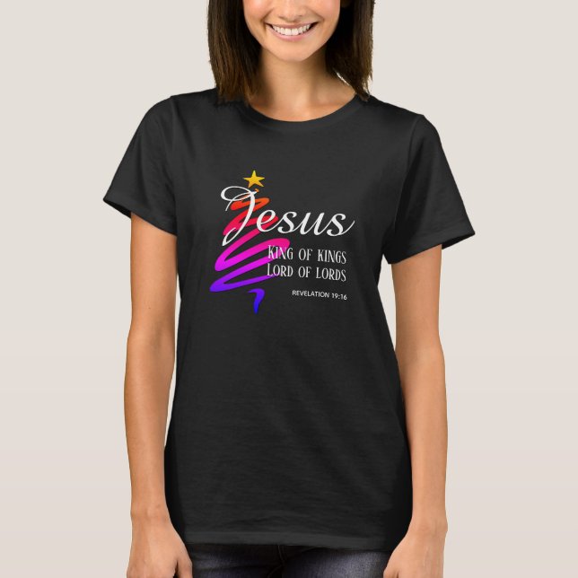 JESUS KING OF KINGS Christmas T-Shirt (Front)