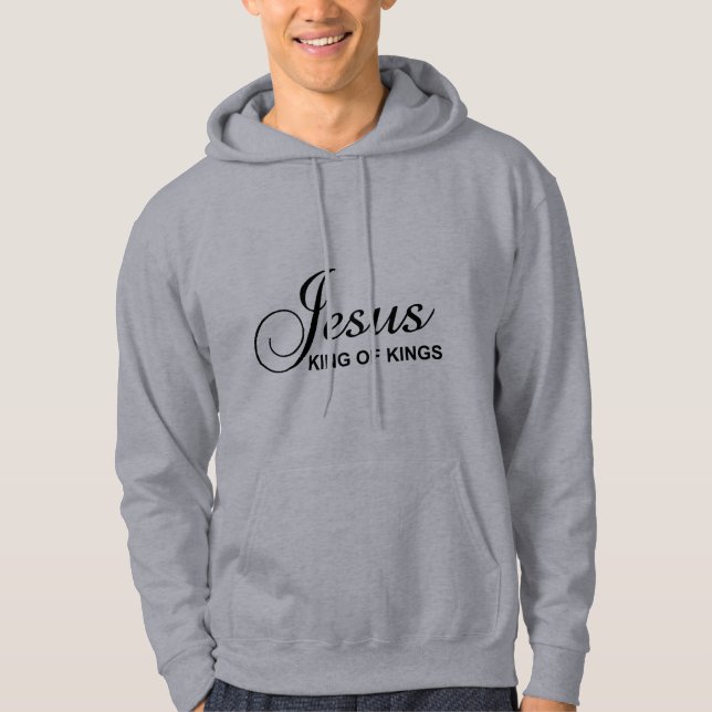Jesus King Of Kings Men's Hoodie (Front)