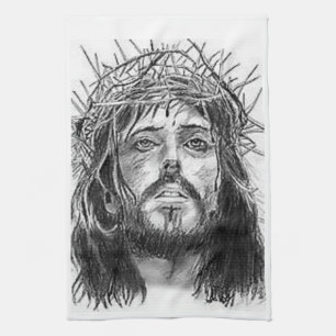Jesus kitchen hand towel