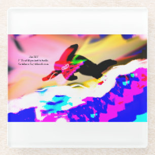 Jesus know glass coaster
