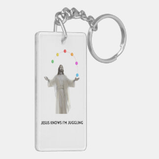 Jesus Knows I'm Juggling Key Ring