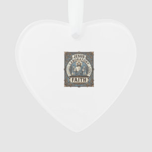 Jesus Laboratory Label Faith Jesus Laboratory Chri Ornament