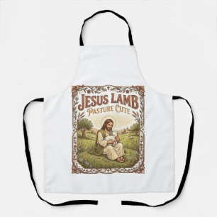 Jesus Lamb Pasture Cute Jesus Lamb Pasture Cute Ch Apron