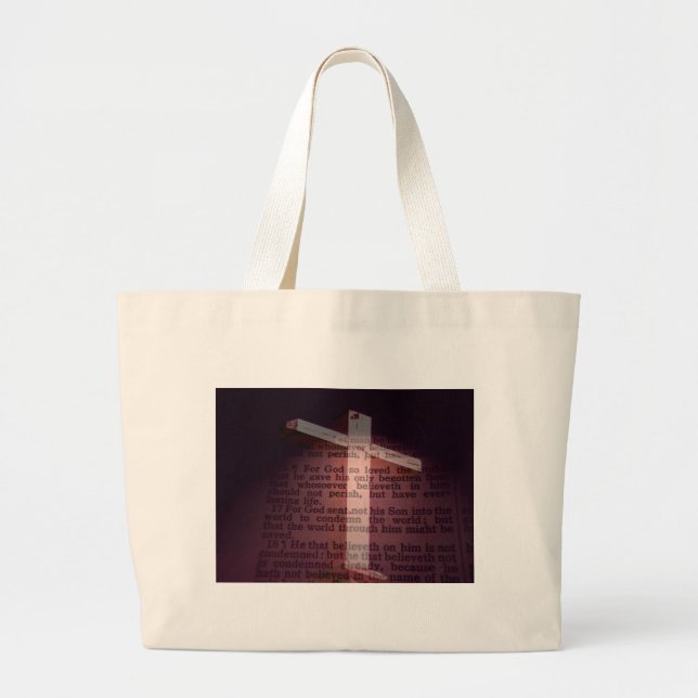 Jesus Large Tote Bag (Front)