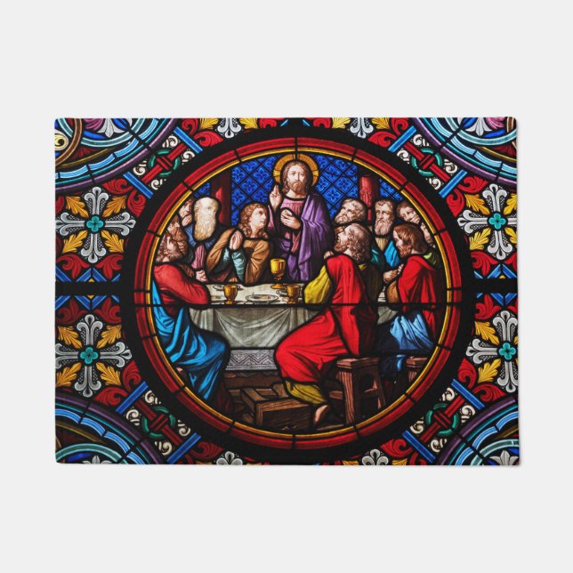 Jesus Last meal with his disciples Doormat (Front)