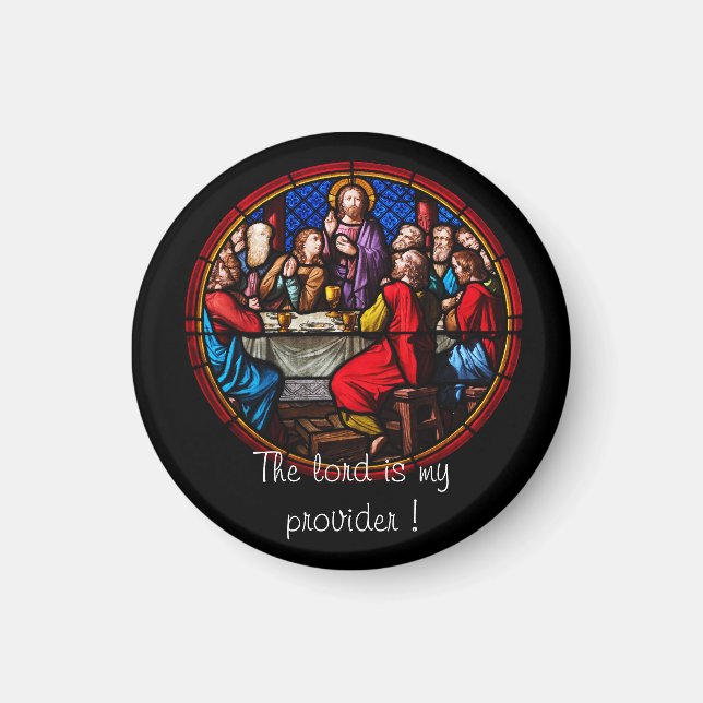 Jesus last meal with his disciples magnet (Front)