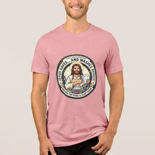 Jesus Laundry Chores Humour Shirt Christian Graphi