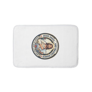 Jesus Laundry Chores Humour Shirt Christian Graphi Bath Mat