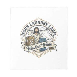 Jesus Laundry Label Washed White Jesus Laundry Was Notepad