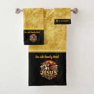 Jesus Leads Us Into New Light (B) Bath Towel Set