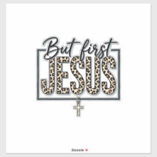 Jesus Leopard Print Christian Vintage Engraving Sh