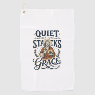 Jesus Librarian Graphic Tee Christian Art_1 Golf Towel