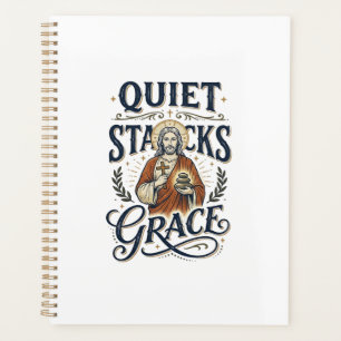 Jesus Librarian Graphic Tee Christian Art_1 Planner