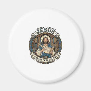 Jesus Library Card Archive Jesus Library Card Arch Magnet