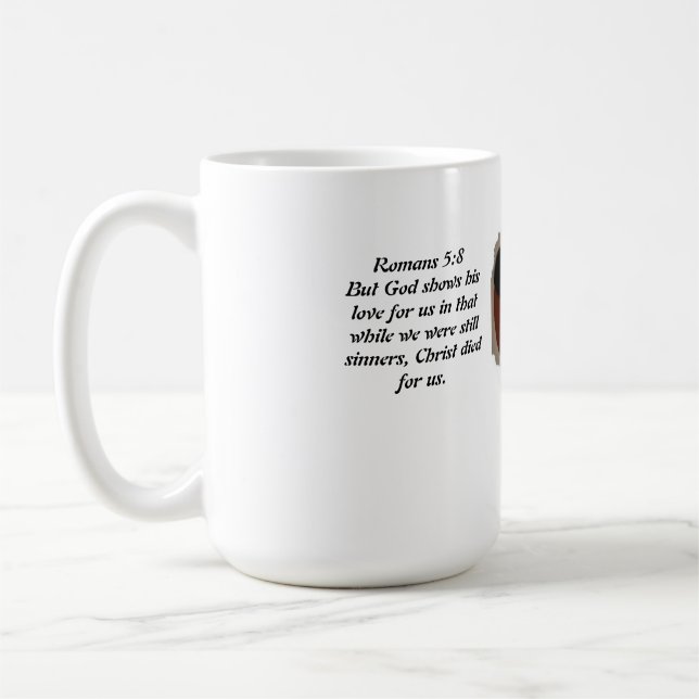 Jesus light coffee mug (Left)