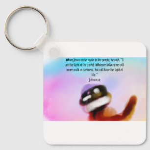 jesus light  key ring