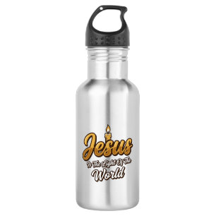 Jesus Light of the World Candle Christian Vector_1 532 Ml Water Bottle